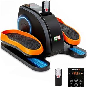 Bonplus BP | Mini ellittica elettrica bidirezionale |Pedana motoria | esercizi di gambe | Telecomando | Display velocità e calorie | 3 programmi automatici | 60 W