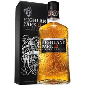 HIGHLAND PARK SINGLE MALT SCOTCH WHISKY 12Y.O. VIKING HONOR - HIGLAND PARK