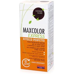 Maxcolor Express Tinta Capelli Castano Scuro - Soluzione Rapida in 10 Minuti