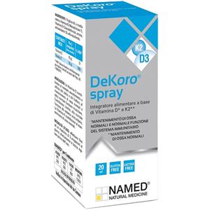 Named Dekoro Spray 20ml - Integratore Alimentare con Vitamine D e K2 per Ossa Forti