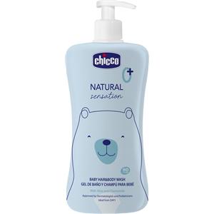 Chicco Natural Sensation Bagnoshampo 500 ml - Detergente Corpo e Capelli con Aloe e Camomilla, Formula 2in1, Senza Lacrime