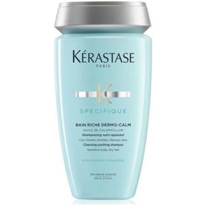 Kérastase Bain Riche Dermo-Calm 250 ml - Shampoo Lenitivo e Nutriente per Cuoio Capelluto Sensibile e Capelli Secchi