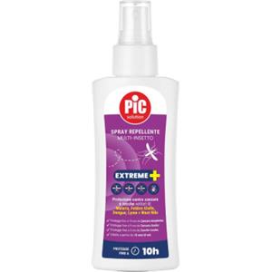 Pikdare SpA Pic Extreme Spray Repellente 100 ml - Protezione Intensa contro Zanzare e Zecche