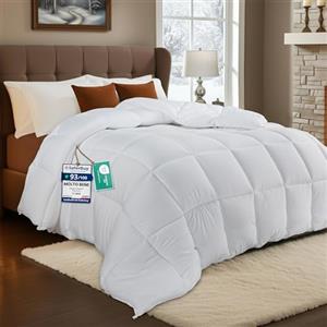 Utopia Bedding Piumone, Primavera/Estivo Piumino, Piumino Leggero, Trapunta Primavera/Estivo 100% Microfibra in Fibra Cava (Primavera/Estivo) (Bianco, 135x200 cm)