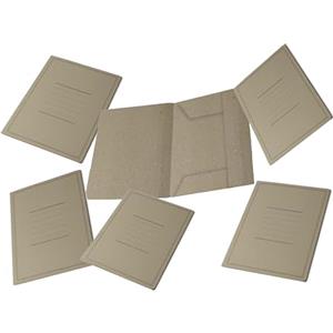 Pigna Cartelline Eco Grigie a 3 Lembi con Stampa - 180 g/mq, Formato 24,5x33 cm, Confezione da 50