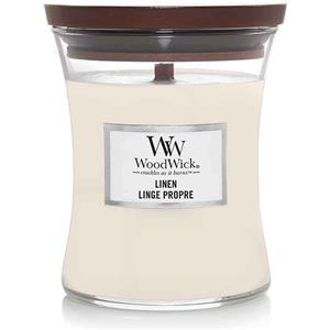 WoodWick - Candele a forma di clessidra - Lino a clessidra medio 275 g