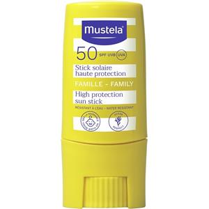 Mustela Stick Solare SPF 50 per Bambini - Protezione Molto Alta per Viso e Labbra, 10 ml