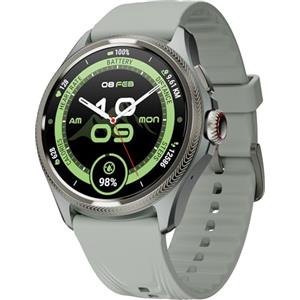 TicWatch Pro 5 Enduro Slate Smartwatch da uomo 1,43 Android Wear OS Smart Watch 90 ore di batteria 110+ modalità di allenamento 7/24 frequenza cardiaca Salute GPS Bussola Non compatibile con iPhone