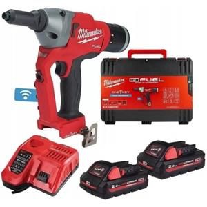 Milwaukee Rivettatrice M18 ONEFPRT-202X - Batteria 2Ah, Motore Brushless, 900 Rivetti in Alluminio