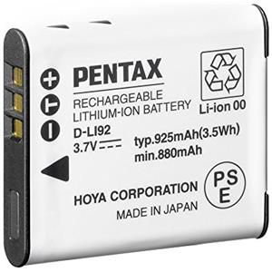 Pentax D-LI92 Batteria agli Ioni di Litio 925 mAh per Fotocamere Optio I-10, RZ10 e X70