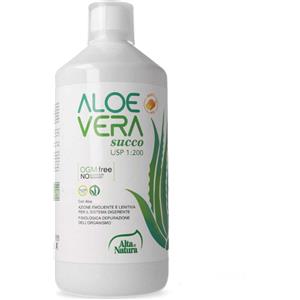 ALTA NATURA Aloe Vera Succo 1 L - Integratore alimentare con proprietà antinvecchiamento e supporto al turnover cellulare