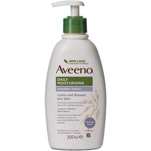 Aveeno Crema Idratante Corpo Lavanda 300 ml - Idratazione 24 ore per pelle secca e sensibile