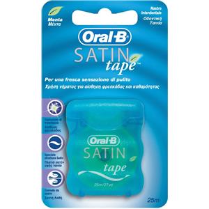 Oral-B Satin Tape Filo Interdentale 25 Metri - Filo Setoso per Pulizia Profonda e Freschezza alla Menta