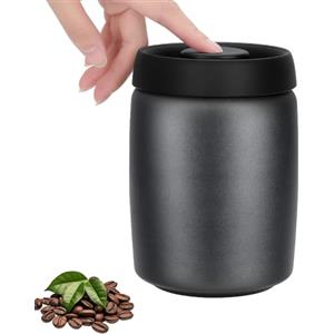 VINATO Barattolo per Caffè Ermetico in Acciaio Inox 0,8L - Contenitore Sottovuoto per Caffè, Tè o Alimenti, Barattolo Caffe