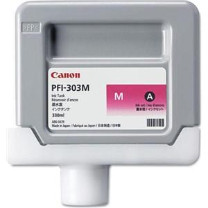 Canon PFI-303M Cartuccia d'Inchiostro Originale Magenta 330ml per Stampanti iPF 810/815/820/825