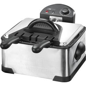 Clatronic FR 3195 - 4 l - 4 l - doppio - nero - acciaio inox - acciaio inox - 2000 W