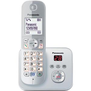 Panasonic KX-TG6821 - Telefono cordless - Segreteria telefonica con ID chiamante - DECT - Argento perlato (KX-TG6821GS)