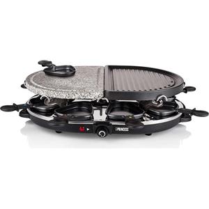 Princess Macchina per raclette 8 persone 1200w + pietra per grigliare + grill Princess 162710-01-001