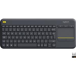 Logitech K400 Plus Tv tastiera RF Wireless QWERTY US International Nero