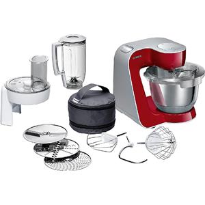 BOSCH Robot da cucina MUM58720 1000Watt acciaio inox/rosso