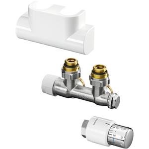 Oventrop Thermostat-Set Multiblock-T Eckform, weiß