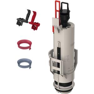 TECE Valvola di Scarico A2 per Cassetta WC Standard - Profondità 13 cm, Set Completo con Manicotti e Leva di Azionamento