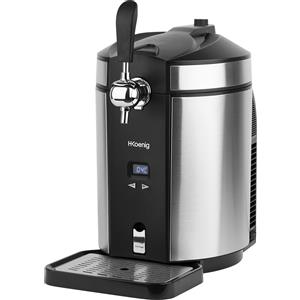 H.Koenig BW1880 Spillatore di birra compatibile, 65 W, 5 kg, acciaio inox, nero/grigio