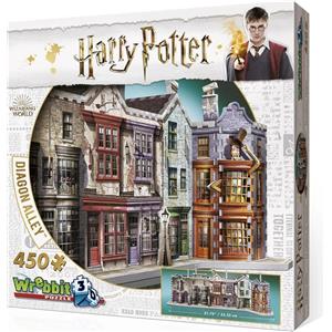 WREBBIT Puzzle 3D Harry Potter: Cross Street 450 pezzi
