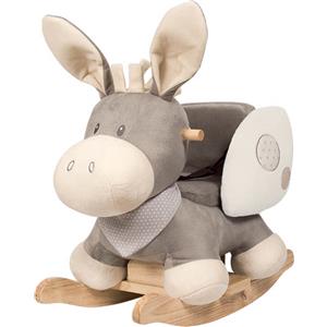 Nattou asino animale a dondolo cappucino beige