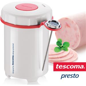 Tescoma Stampo per Prosciutto Bianco in Plastica Resistente, 17 X 13 X 18.6 Cm, Lavabile in Lavastoviglie