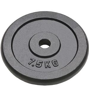 vidaXL Piastre di peso 4 pezzi 4x7,5 kg in ghisa