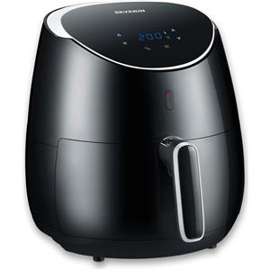Severin FR 2445 friggitrice Singolo 5 L Indipendente 2000 W Friggitrice ad aria calda Nero, Metallico, Argento