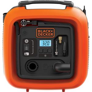 Black & Decker ASI400 - 160 l/min - 11 bar - nero - arancione - auto - materasso ad aria - cuscinetto a sfera - 12 V (ASI400-XJ)