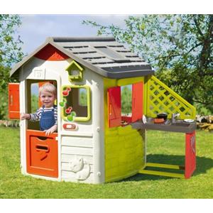 Smoby Neo Jura Lodge - Casa sull'albero - Bambino/ragazza - 2 anni - Verde - Grigio - Rosso - Bianco - 2 porte