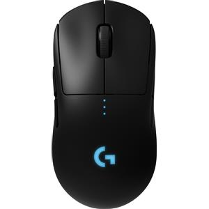 Logitech G PRO Wireless Gaming Mouse con sensore HERO 25K DPI, illuminazione RGB, 4-8 pulsanti programmabili, profili di gioco personalizzabili, ultra-leggero, compatibile con POWERPLAY, PC/Mac - Nero