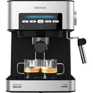 Cecotec Macchina da caffè Cecotec Power Espresso 20 Matic. per 1-2 tazze, 20 bar, 1'5 L, portafiltro con doppio beccuccio, ugello per montare il latte, portabicchieri, 850 W, acciaio inox