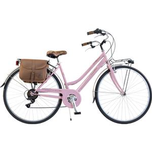 Via Veneto Bicicletta da città Via Veneto by Canellini RETRÒ Acciaio Donna con Borse - Rosa