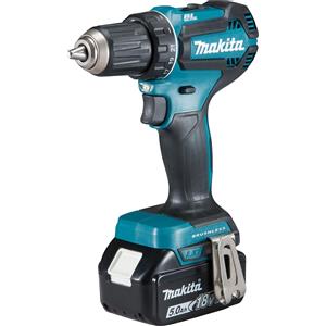Makita DDF485RTJ Trapano Avvitatore a Batteria 18V con 1 Batteria 5Ah, Caricabatteria e Valigetta MAKPAC