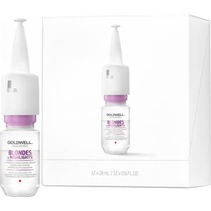 Goldwell Siero Condizionante Intensivo Blondes & Highlights 12x18ml - Protezione Colore e Trattamento Antigiallo per Capelli Biondi