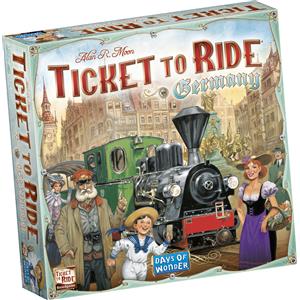 Days of Wonder | Gioco da Tavolo Ticket to Ride Germany | Età 8 | 2-5 Giocatori | Tempo di Gioco 30-60 Minuti
