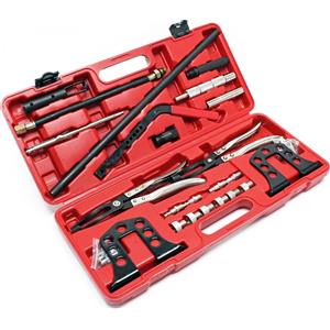 Wiltec Set di 25 pezzi di compressori ad aria compressa per molle di valvole, compressore per molle per la tenuta dello stelo della valvola, montaggio e smontaggio