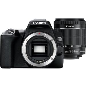 Canon EOS 250D EF.S 18 55mm f 3.5 5.6 III Kit fotocamere SLR 24.1 MP CMOS 6000 x 4000 Pixel Nero
