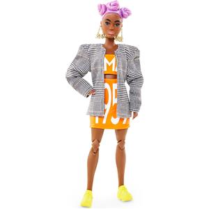 Barbie BMR1959 Barbie (capelli viola) Streetwear Check Blazer