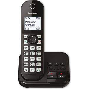 Panasonic KX-TGC460GB - Telefono cordless - Segreteria telefonica con ID chiamante - Nero (KX-TGC460GB)