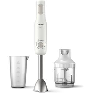 Philips HR2535/00 Frullatore a Immersione ProMix 650W con Bicchiere e Tritatutto Compatto