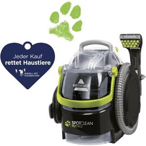 BISSELL SpotClean Pet Pro - Pulitore a Vapore Portatile per Tappeti e Moquette, Capacità 2,9 L, Potente Motore da 750W, Ideale per Animali Domestici