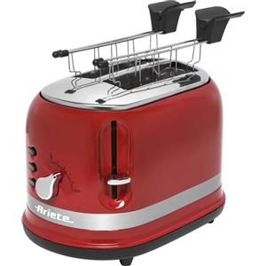 Ariete Tostapane Ariete 0149 Due Pinze Sei Diversi Livelli di Doratura Tre Funzioni Rosso 815 W