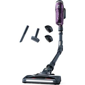 ROWENTA X-Force Flex 8.60, aspirapolvere a bastone, senza sacco, grigio, viola, 0,55 l, secco, schiuma