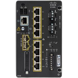 Cisco Catalyst IE3400 Switch Gestito L2 Gigabit Ethernet (10/100/1000) 8 Porte RJ-45 Nero - Montaggio Rack e Rail DIN