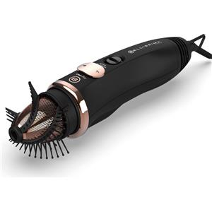 Imetec Spazzola ad Aria Calda Bellissima My Pro Miracle Wave GH19 1100 in Vetroceramica Nero Rosa 1100 W